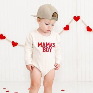 Mama's Boy Valentine's Day L/S Bubble - Sweet Wink